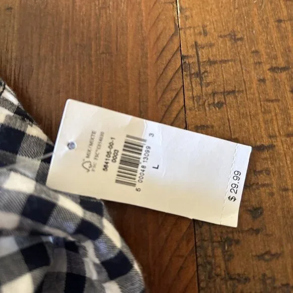 Old Navy Ladies Blue Gingham Summer Top Size Large NWT - Picture 5 of 8